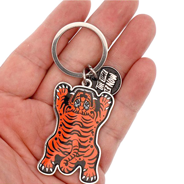 Tibet Tiger Keychain Black