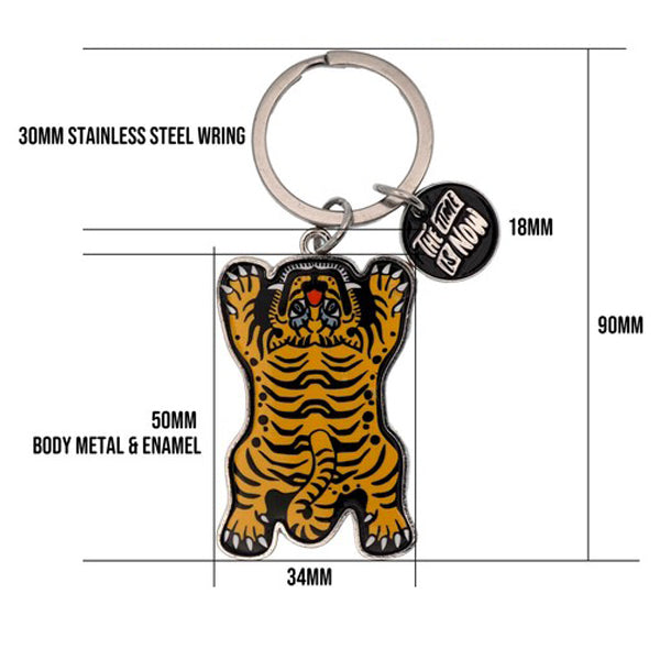 Tibet Tiger Keychain Black