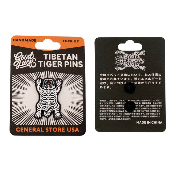 Tibet Tiger Pins White