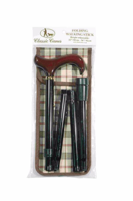 FOLDING ADJUSTABLE DERBY, BLACK WITH WALLET