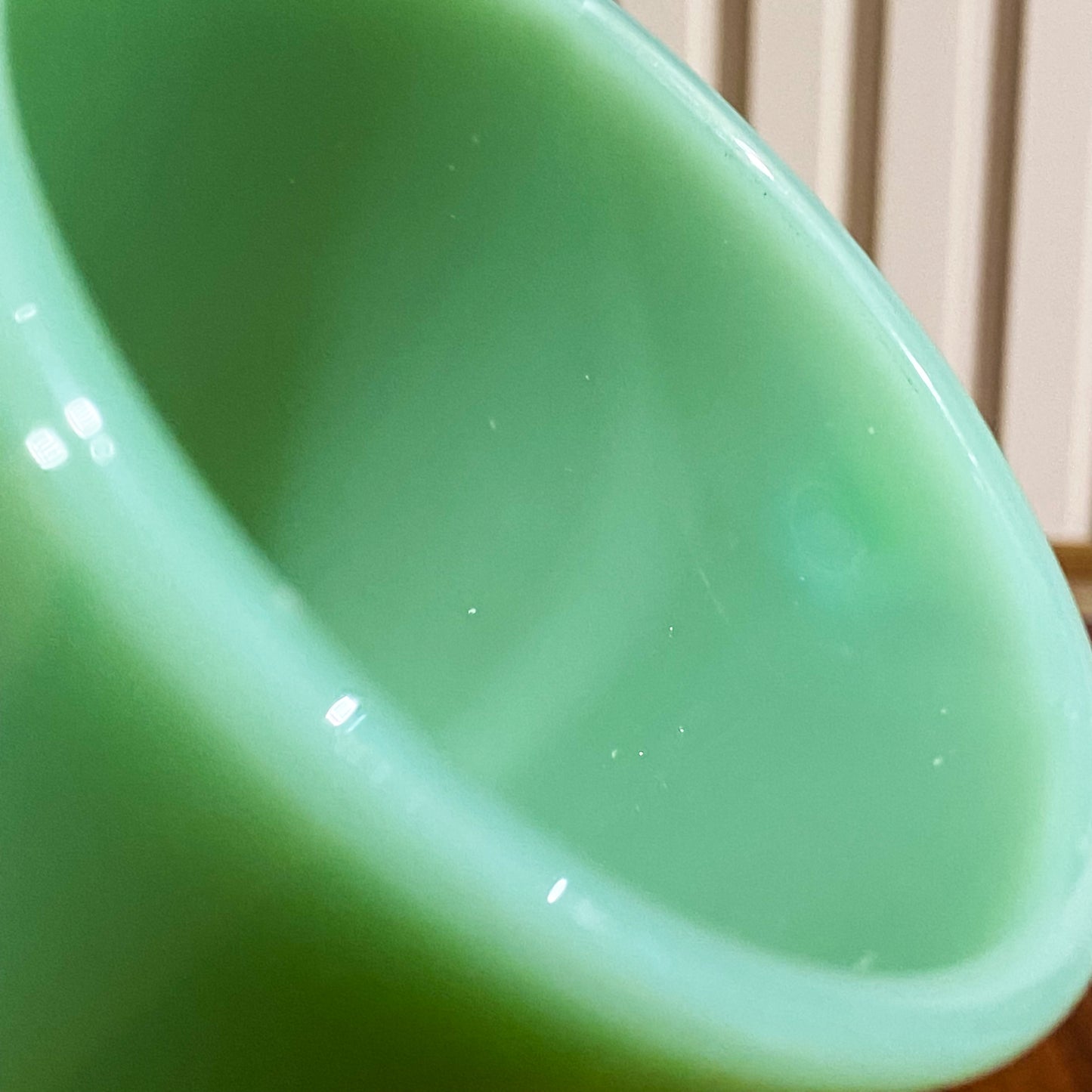 FireKing Jadeite D handle Mug, Made in USA 1960s (D5)