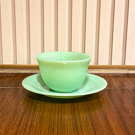 FireKing Jane Ray Cup & Sauce 1970s Unmarked (JR5)