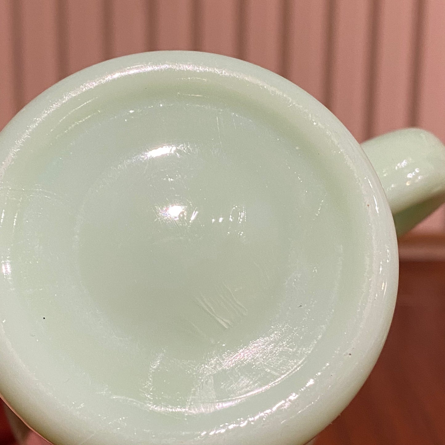 FireKing C-handle Slim Chocolate Mug, Made in USA 1950s (co2)