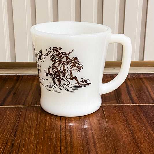 FireKing Davy Crockett D-handle Mug (davy1)