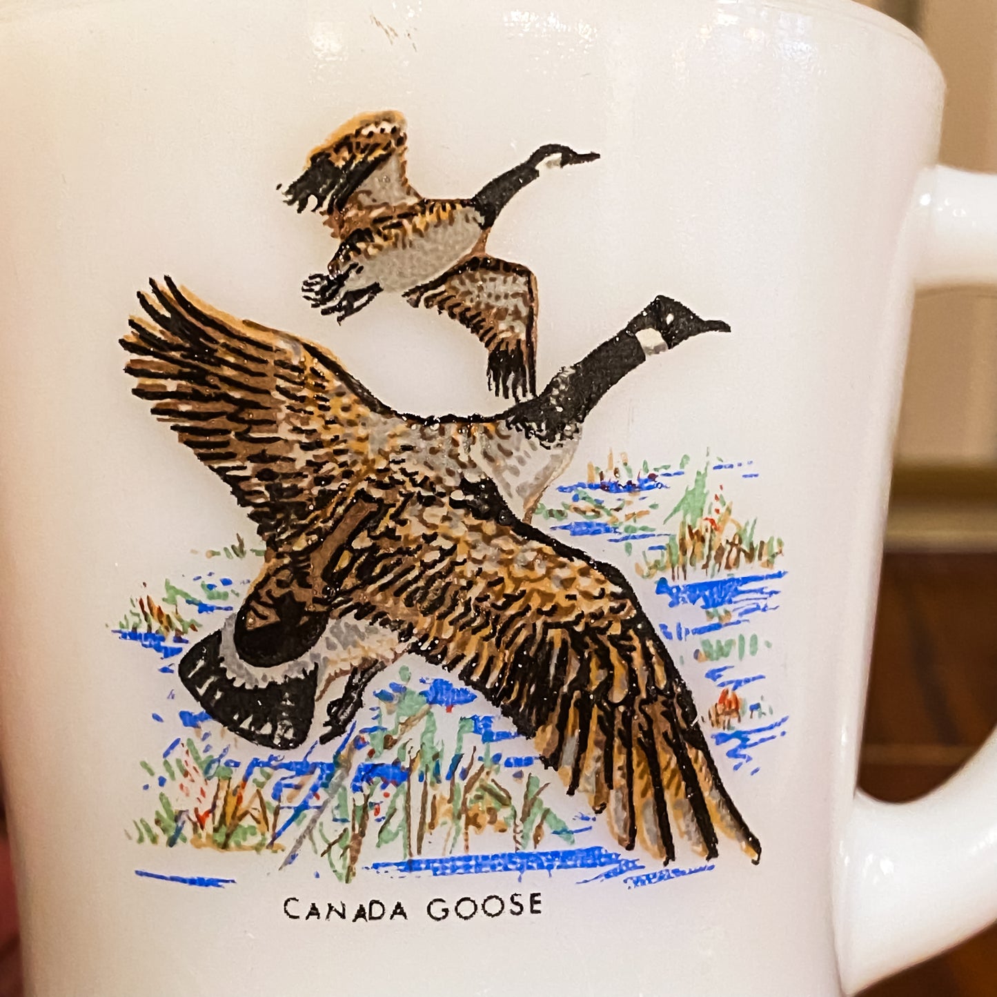 FireKing Wildlife D-Handle Canada Goose Mug (W7)