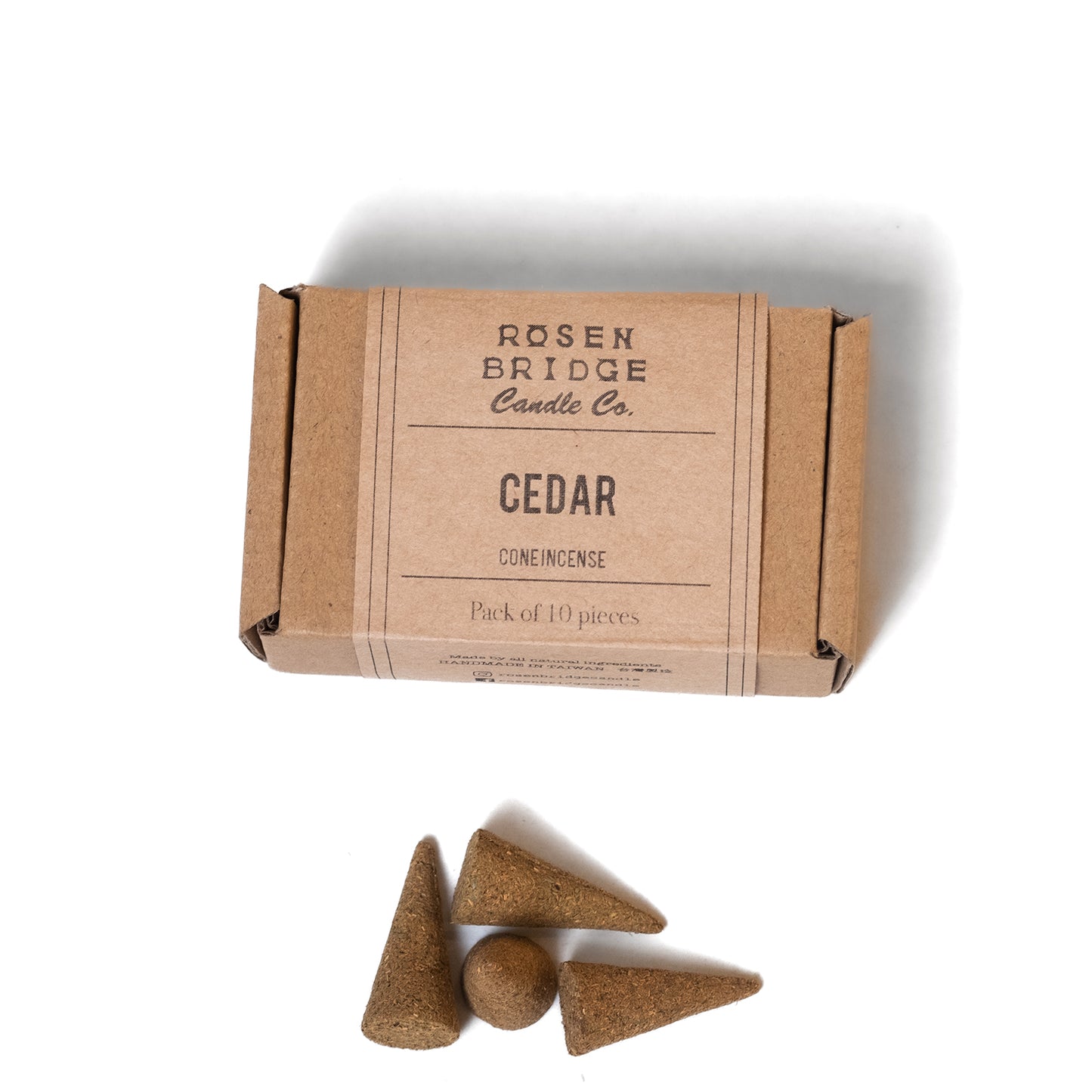 ROSEN BRIDGE Incense Cone Cedar