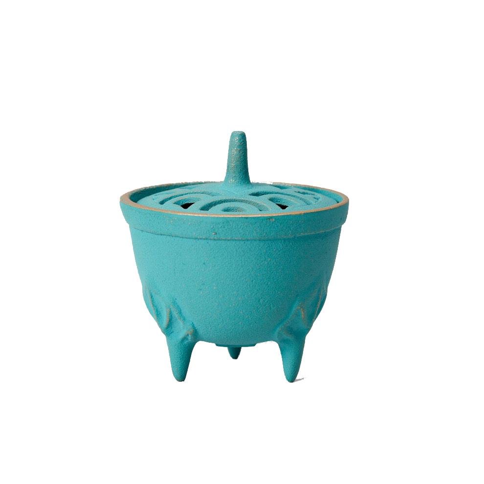 岩鑄 鑄鐵香爐-なみ/濤（土耳其藍）IWACHU Cast Iron Incense Burner(Turquoise Blue) - LAB Collector Hong Kong