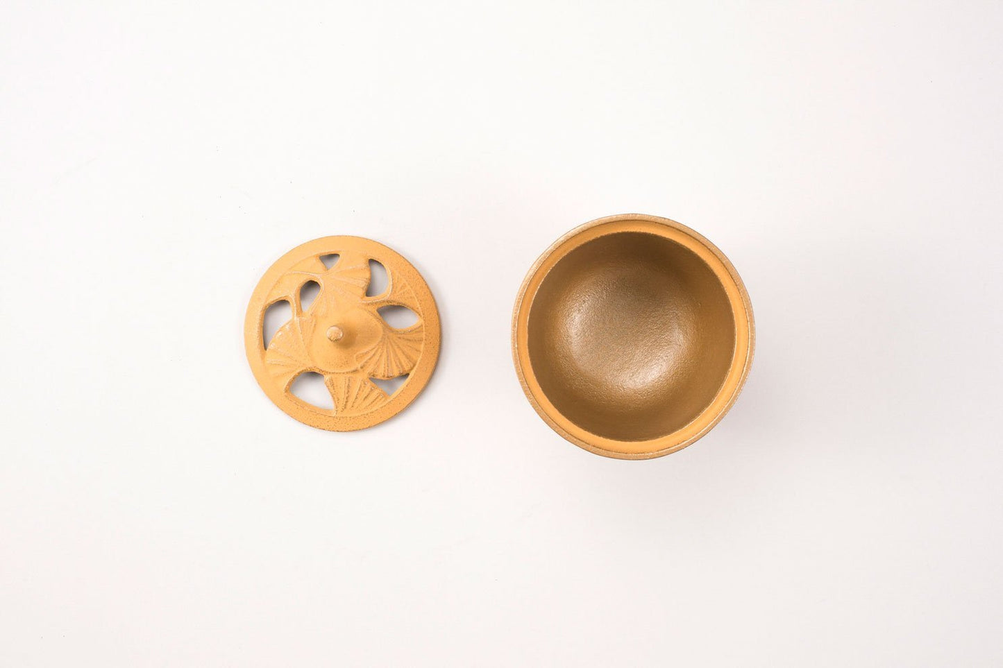 岩鑄 鑄鐵香爐-いちょう/銀杏(黃)IWACHU Cast Iron Incense Burner(Yellow) - LAB Collector Hong Kong