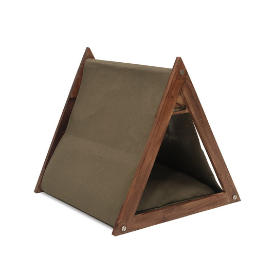 三角帳篷木貓屋