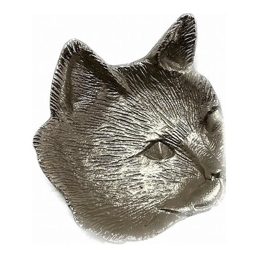 Cat Small Plate Silver L