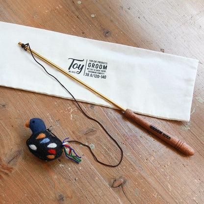 天然材質毛氈逗貓棒