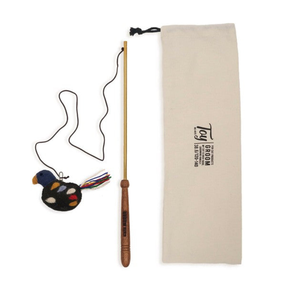 天然材質毛氈逗貓棒