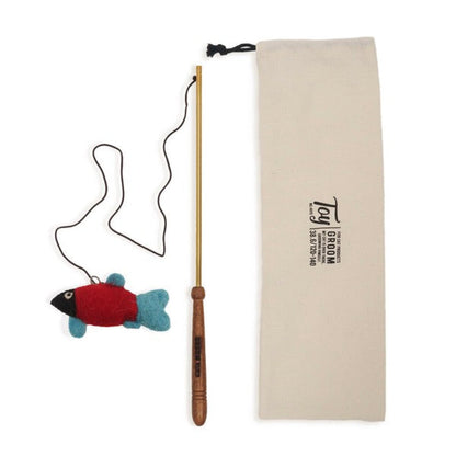 天然材質毛氈逗貓棒