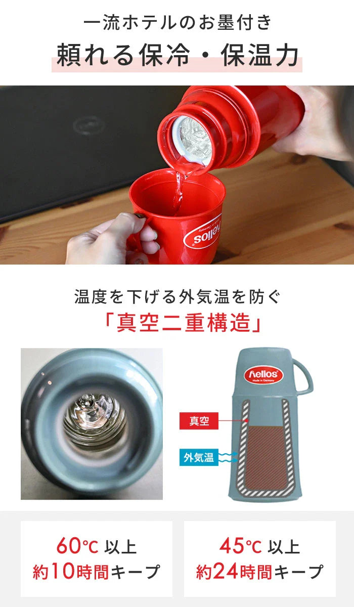 德國制 玻璃膽750ml保溫壺