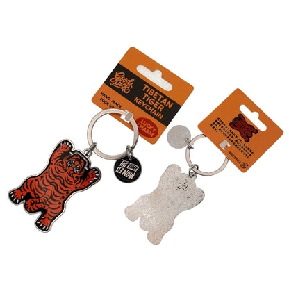 Tibet Tiger Keychain Orange