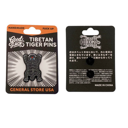 Tibet Tiger Pins Black