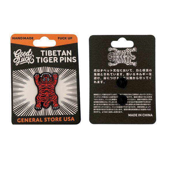 Tibet Tiger Pins Orange