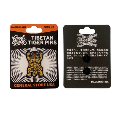 Tibet Tiger Pins Yellow