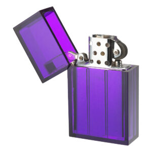 Hard Edge Transparent Lighter (Purple)