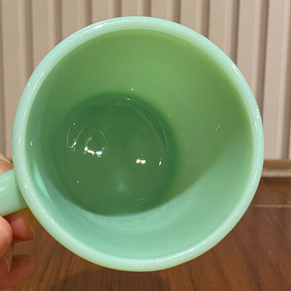 FireKing Jadeite D handle Mug, Made in USA 1960s (D1)