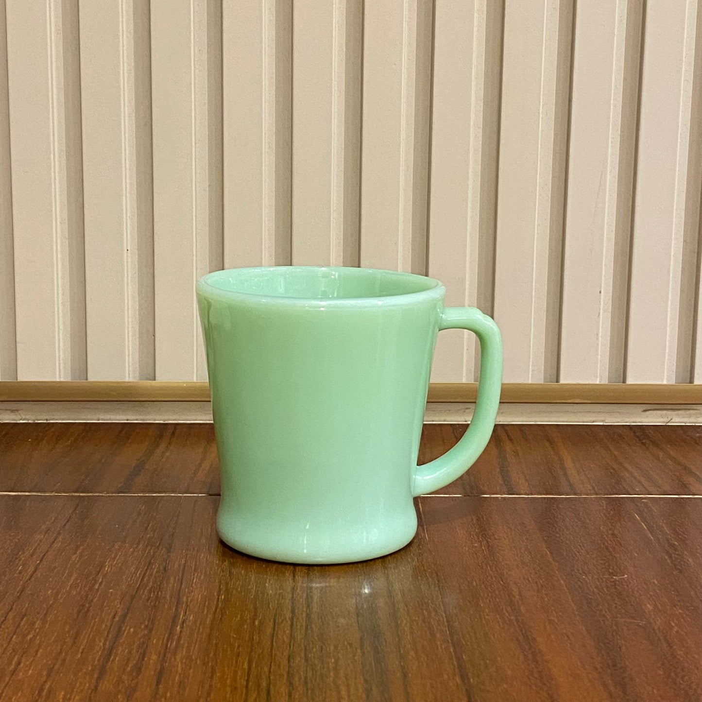 FireKing Jadeite D handle Mug, Made in USA 1960s (D1)