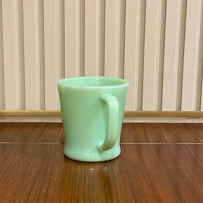 FireKing Jadeite D handle Mug, Made in USA 1960s (D1)