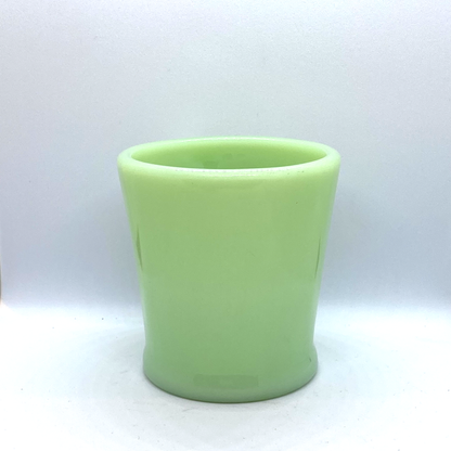 FireKing Jadeite Flat Bottom D handle Mug, Made in USA 1950s (D1)