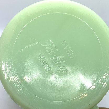FireKing Jadeite Flat Bottom D handle Mug, Made in USA 1950s (D1)