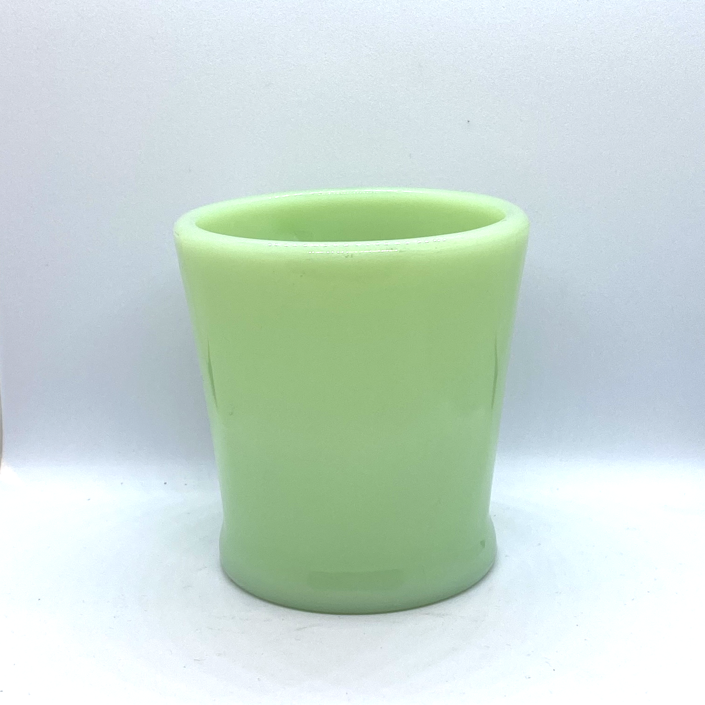 FireKing Jadeite Flat Bottom D handle Mug, Made in USA 1950s (D3)