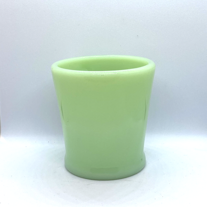 FireKing Jadeite Flat Bottom D handle Mug, Made in USA 1950s (D3)