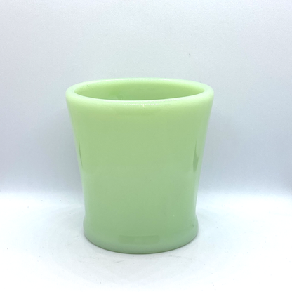 FireKing Jadeite Flat Bottom D handle Mug, Made in USA 1950s (D4)