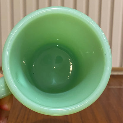 FireKing C-handle Slim Chocolate Mug, Made in USA 1950s (co1)