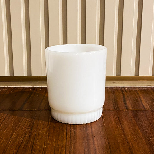 FireKing White Ribbed Bottom Stacking Mug (WB1)
