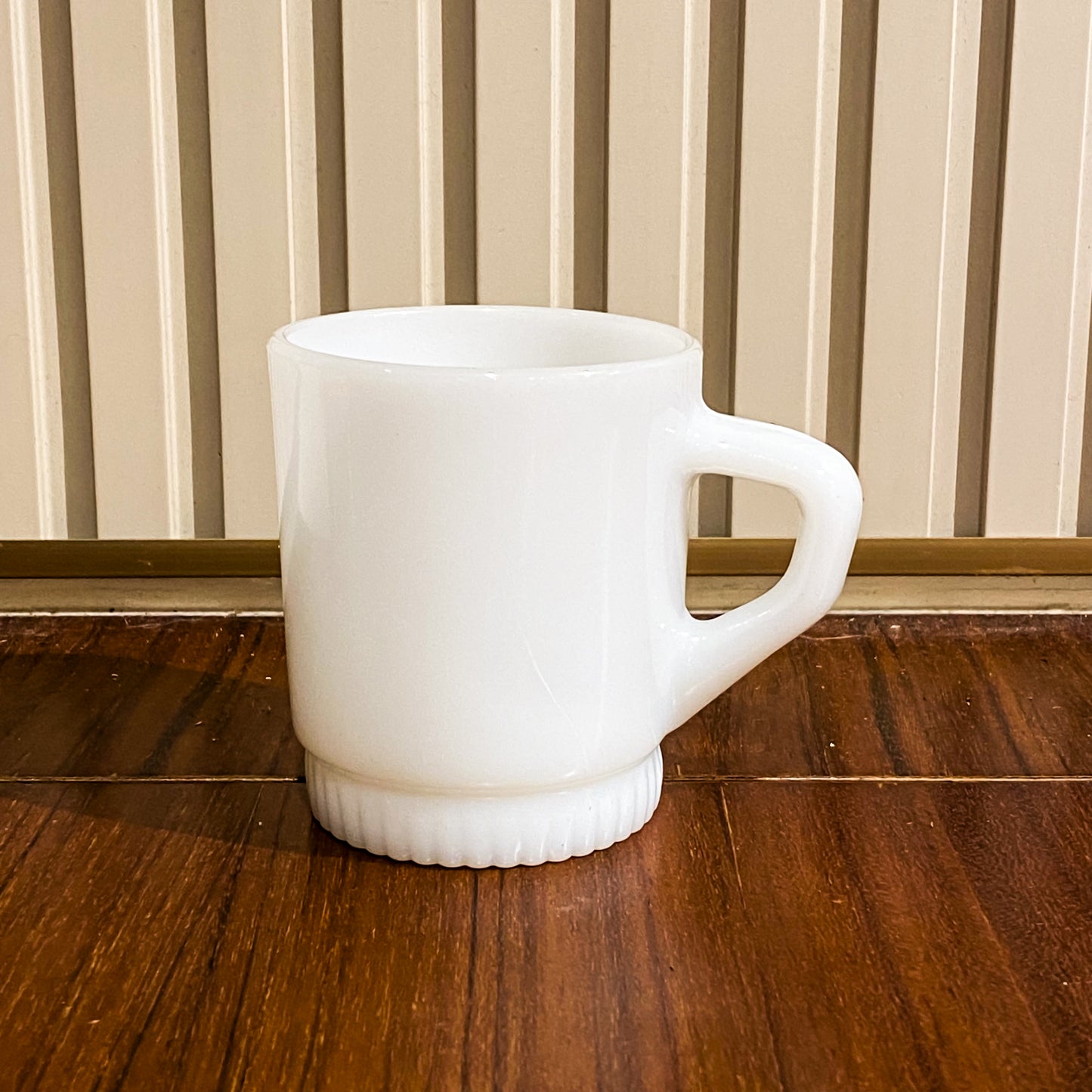 FireKing White Ribbed Bottom Stacking Mug (WB1)