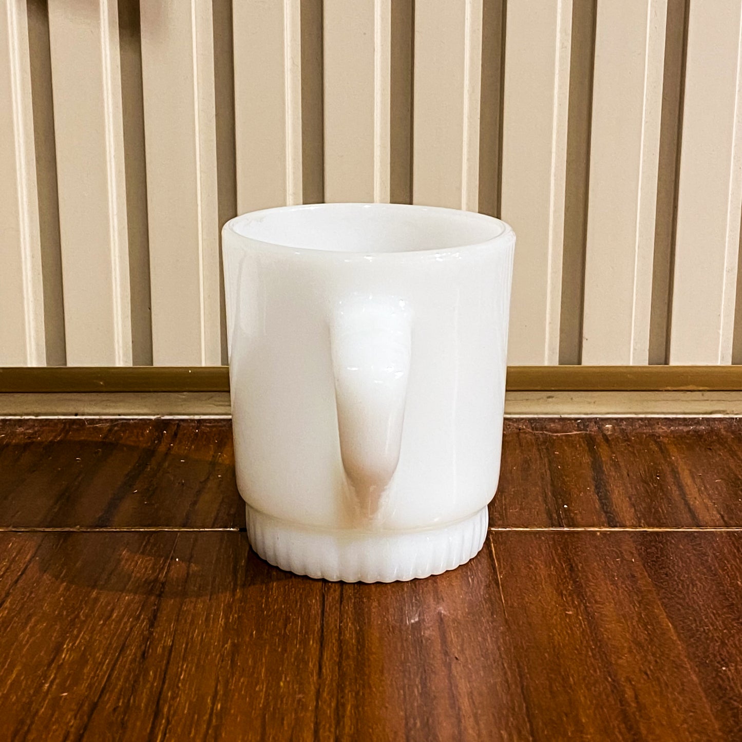 FireKing White Ribbed Bottom Stacking Mug (WB1)