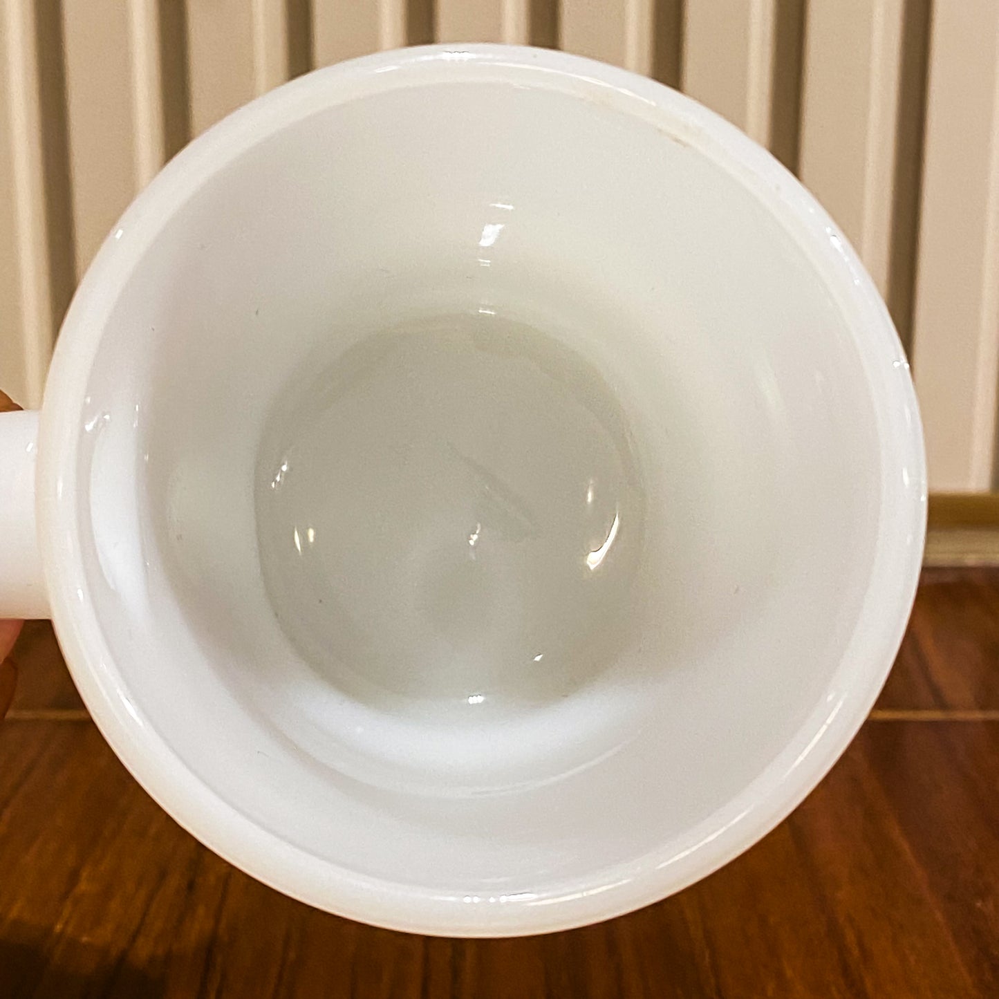 FireKing White Ribbed Bottom Stacking Mug (WB1)