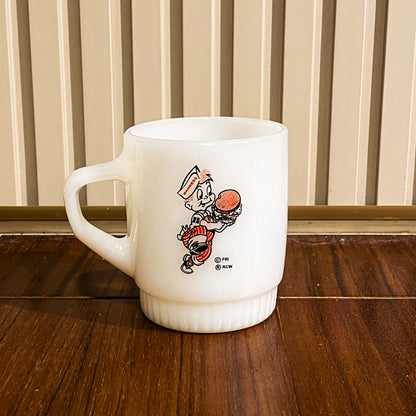 FireKing Manners Big BoyRibbed bottom Stacking Mug (BigBoy1)