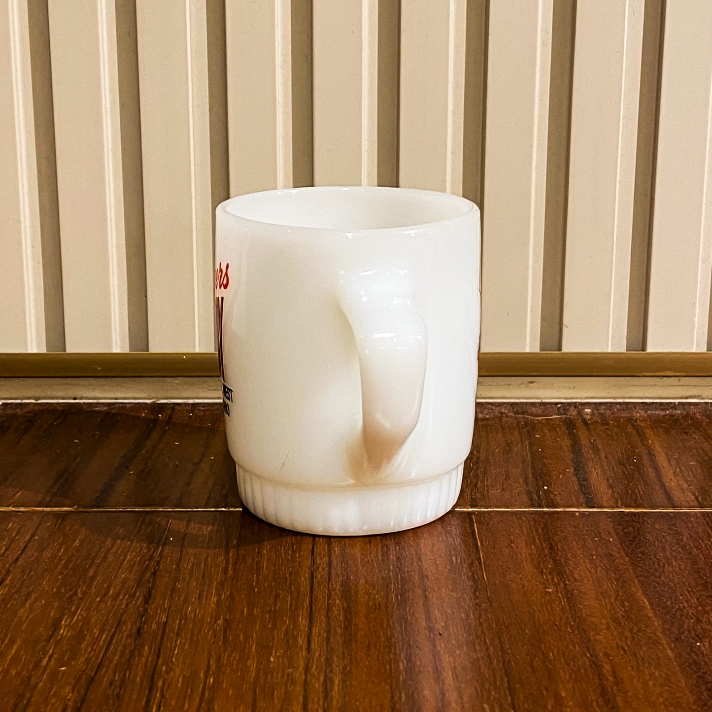 FireKing Manners Big BoyRibbed bottom Stacking Mug (BigBoy1)