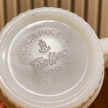 FireKing Manners Big BoyRibbed bottom Stacking Mug (BigBoy1)