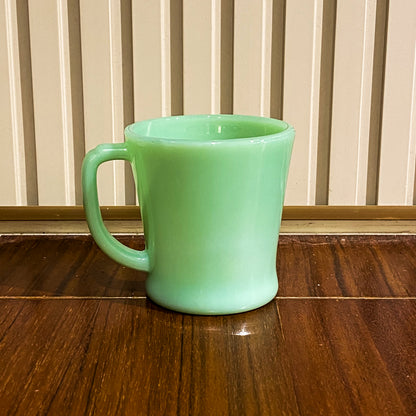 FireKing Jadeite D handle Mug, Made in USA 1960s (D4)