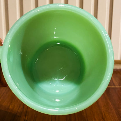 FireKing Jadeite D handle Mug, Made in USA 1960s (D4)