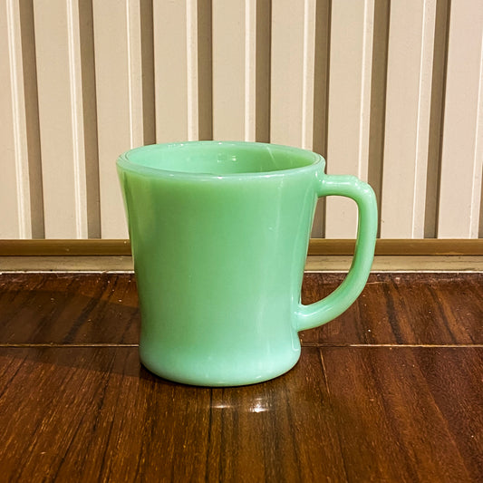FireKing Jadeite D handle Mug, Made in USA 1960s (D5)
