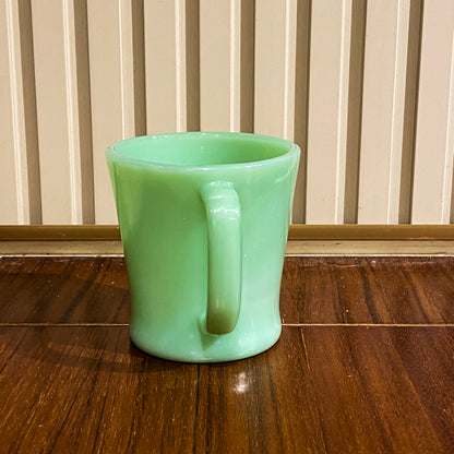 FireKing Jadeite D handle Mug, Made in USA 1960s (D5)