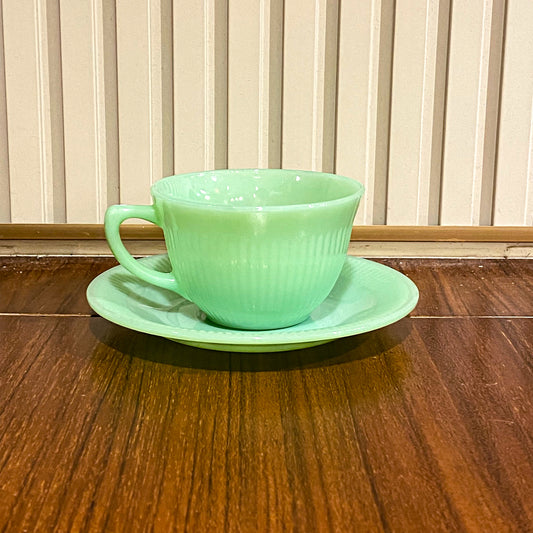 FireKing Jane Ray Cup & Sauce 1970s Unmarked (JR3)