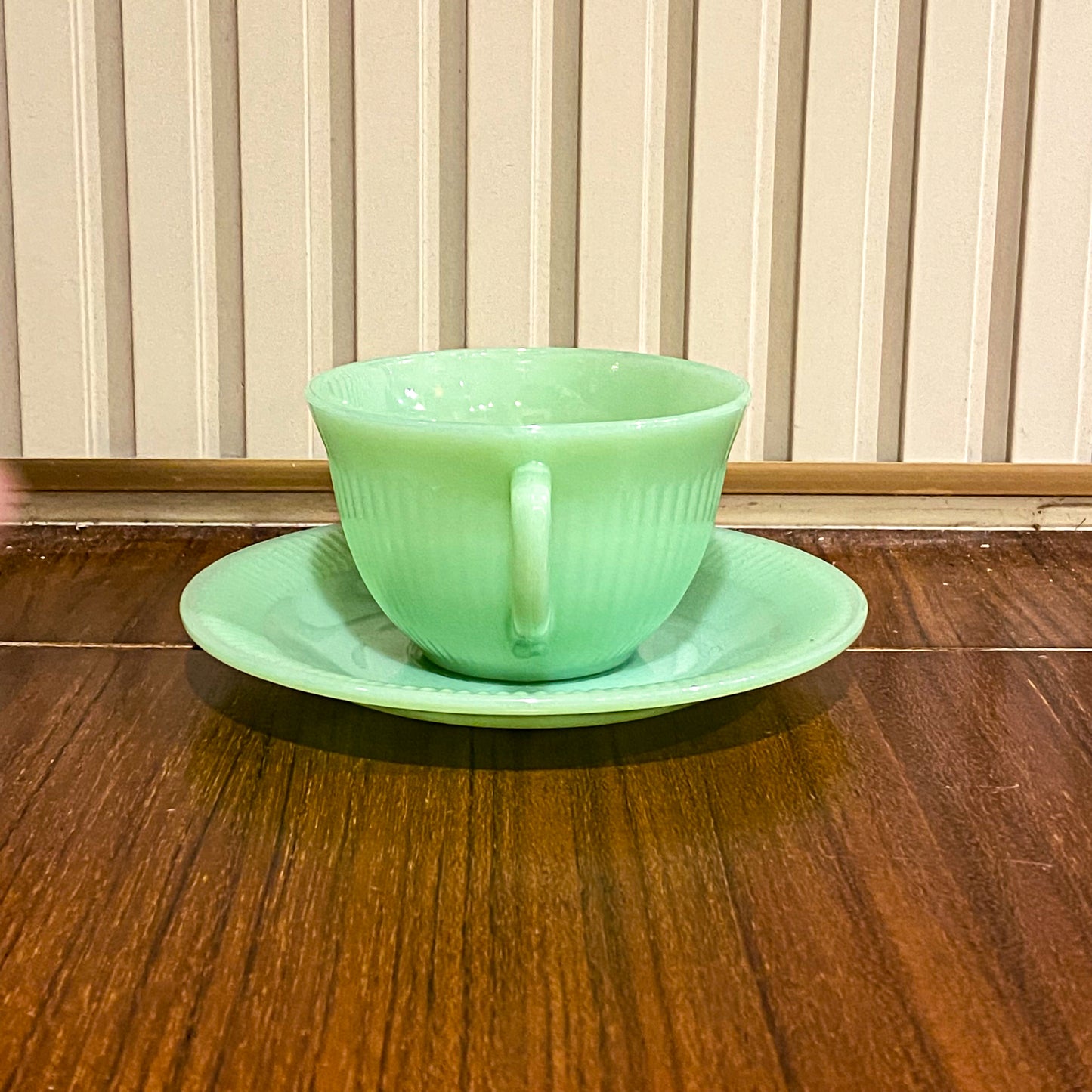 FireKing Jane Ray Cup & Sauce 1970s Unmarked (JR3)