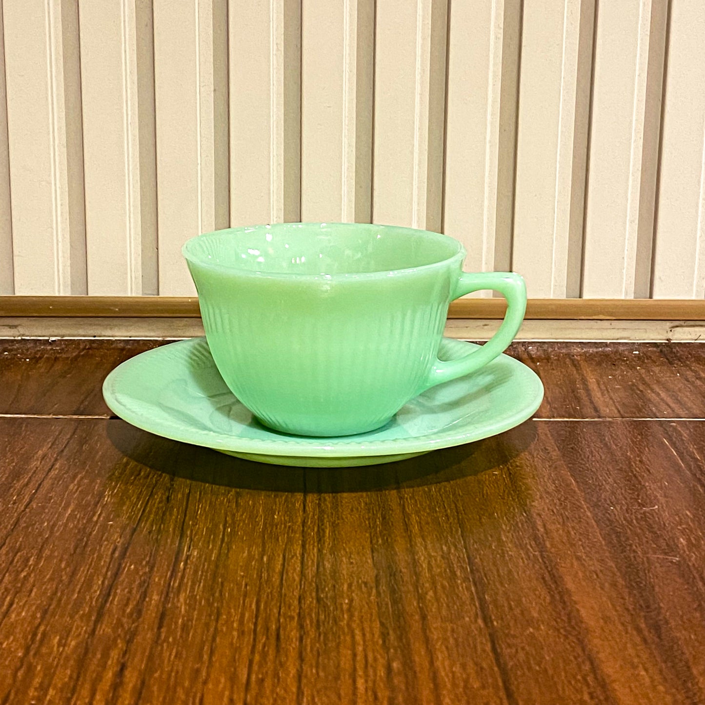 FireKing Jane Ray Cup & Sauce 1970s Unmarked (JR3)