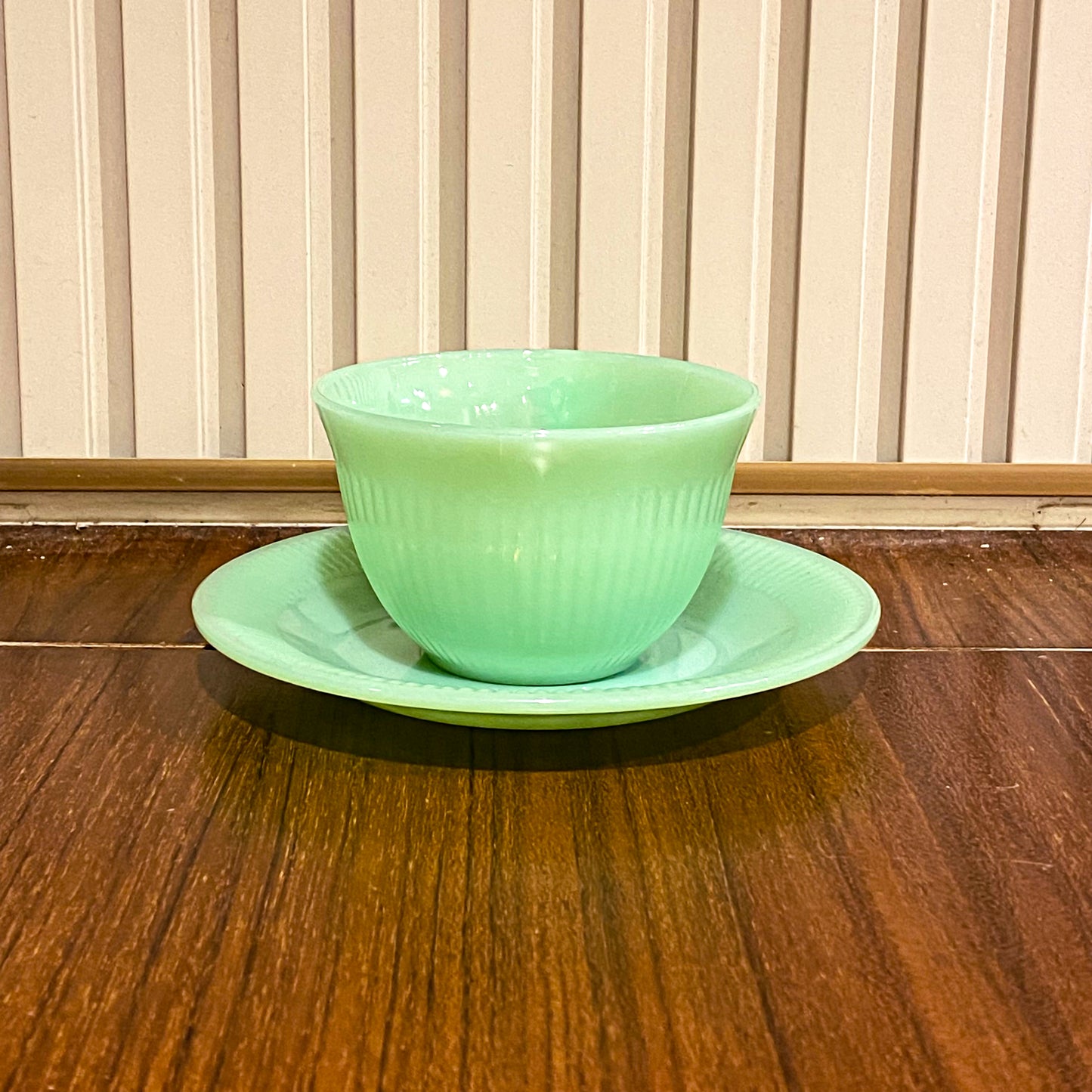 FireKing Jane Ray Cup & Sauce 1970s Unmarked (JR3)