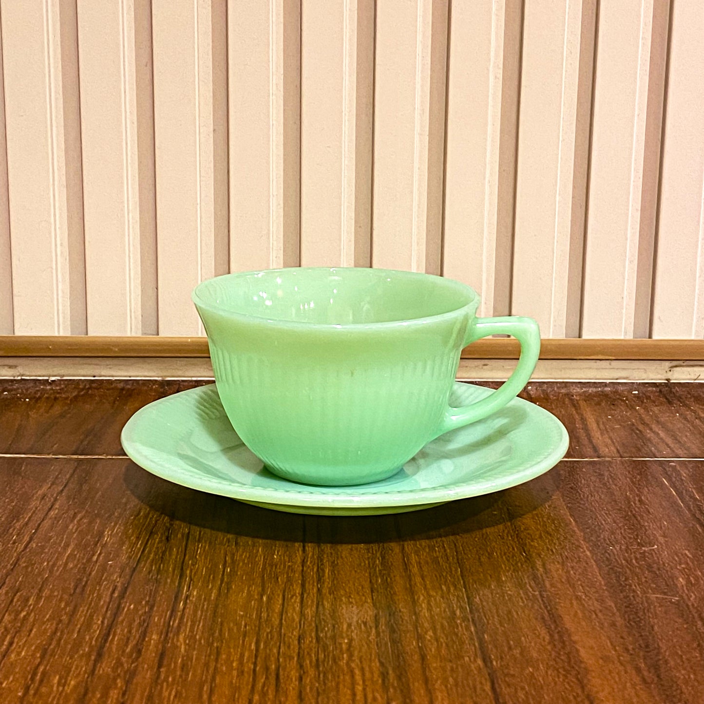 FireKing Jane Ray Cup & Sauce 1970s Unmarked (JR5)