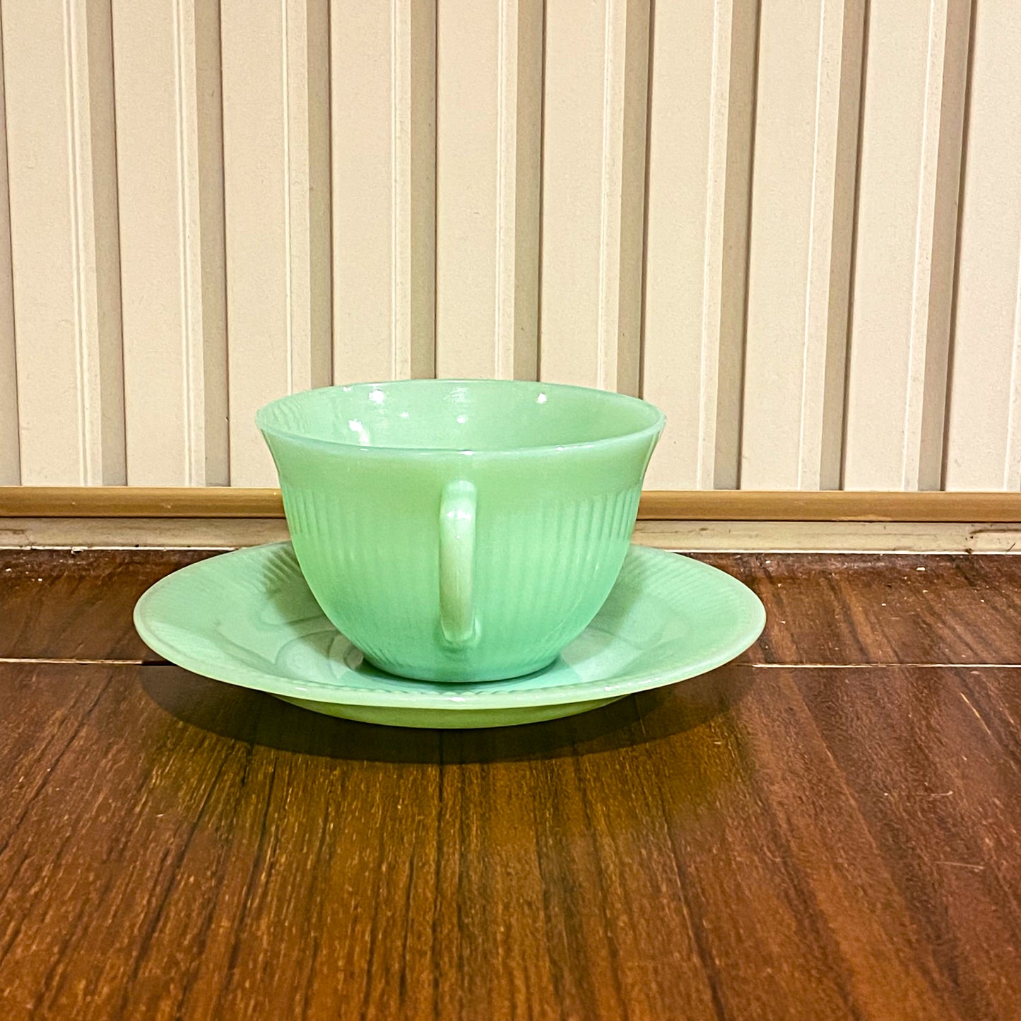 FireKing Jane Ray Cup & Sauce 1970s Unmarked (JR6)