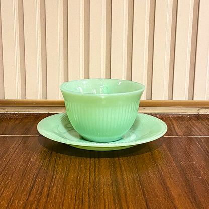 FireKing Jane Ray Cup & Sauce 1970s Unmarked (JR6)